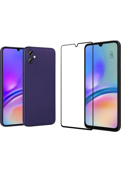 Samsung Galaxy A05 ile Uyumlu Telefon Kılıfı ve 5d Tam Kaplayan Cam Ekran Koruyucu