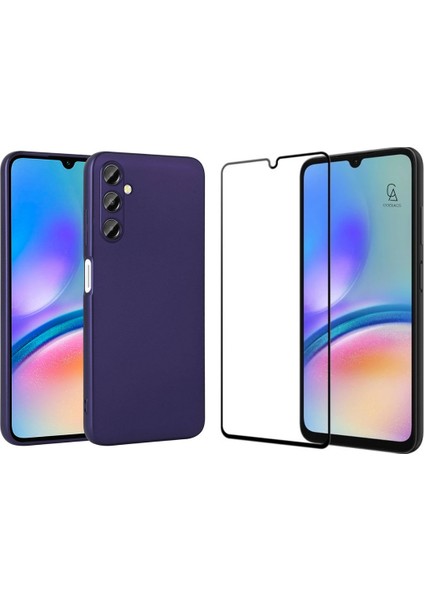 Samsung Galaxy A05S ile Uyumlu Telefon Kılıfı ve 5d Tam Kaplayan Cam Ekran Koruyucu