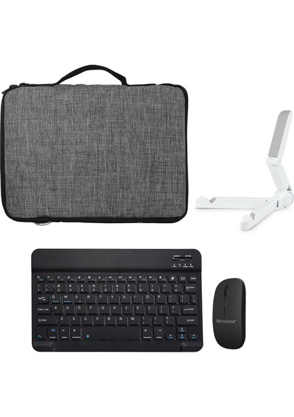 Tcl Tab 10 2.jenerasyon 10.4 Inch Tablet Tablet Tablet Çanta + Bluetooth Klavye + Mouse + Tablet Standı - AL8112