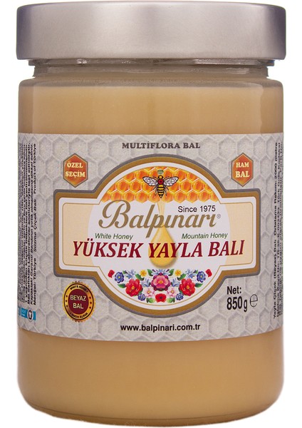 Yüksek Yayla Çiçek Balı (Beyaz Bal) 850 gr