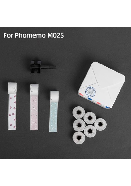 S05 9 Rulo 15MM Tarzı Phomemo Mticky Note Için Küçük Etiket Kağıdı M02PRO Yazıcı Için Desenli Termal Etiket Siyah Karakter Termal Kağıt Rulosu (Yurt Dışından) modelleri