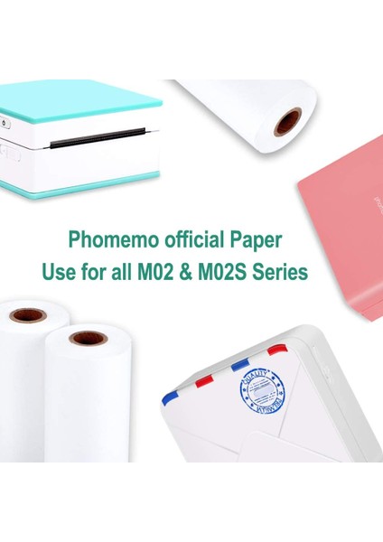Lacivert Kağıt Stili Phomemo Termal Kağıt Autoadhesivo Papel SM02PRO Yazıcı Için Yazdırılabilir Etiket Etiket Papier Fotoğraf Rollo Papel (Yurt Dışından) fırsatları