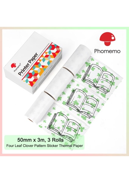 Stil 10 Stil Phomemo M02 Fotoğraf Yazıcısı Için Kendinden Yapışkanlı Termal Kağıt SM02PRO Kablosuz Taşınabilir Termal Yazıcı Için Etiket Kağıtları (Yurt Dışından)