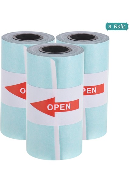 Yeni 3 Rulo Baskı Etiket Kağıdı 57*30MM Mini Cep Fotoğraf Yazıcısı Için Termal Yapışkanlı Fotoğraf Kağıdı Paperang Makbuz Kağıtları (Yurt Dışından)