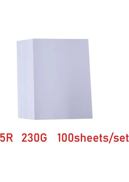 5r 230G 100 Yaprak Stili Fotoğraf Kağıdı 3r 4r,5r,a4, Aeets Yüksek Parlak Yazıcı Mürekkep Püskürtmeli Yazıcılar Için Fotoğrafçı Baskısı Ofis Malzemeleri (Yurt Dışından)