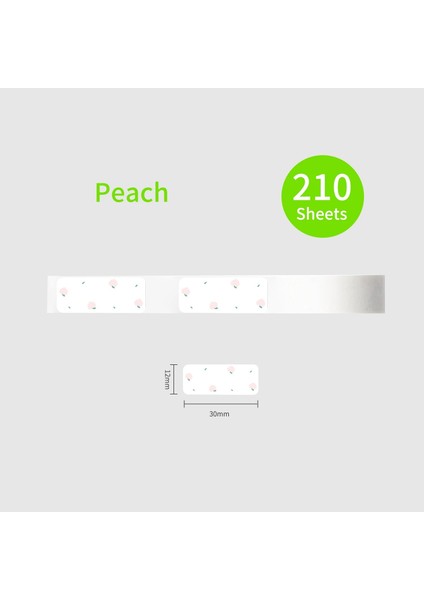 Stil 5 Stil Renkli Etiket Kağıdı Kendinden Yapışkanlı Termal Kağıt Rulosu 12 * Yaprak Rulo Phomemo D30 Termal Yazıcı ile Uyumlu (Yurt Dışından)