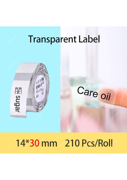 Şeffaf 14X30MM Stili Niimbot D Inç Etiket Etiket Kağıt Rulo Beyaz Renk Kablo Etiket Kağıtları Taşınabilir Etiket Termal Yazıcı D101 Ev Ofis (Yurt Dışından)