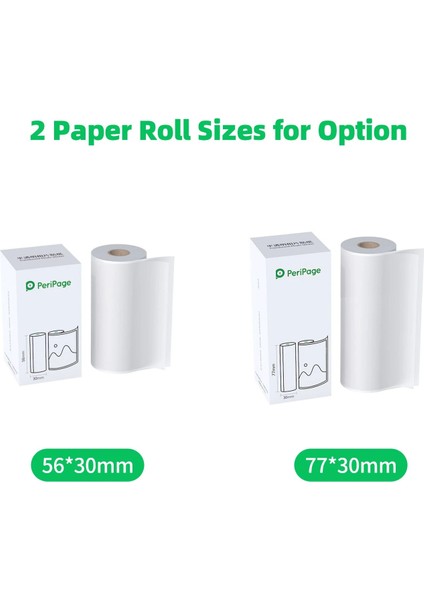 56 x 30 mm Stili Peripage Yarı Saydam Fotoğraf Etiketi Bpa Içermeyen Yapışkanlı Termal Kağıt Rulosu Yapışkan Kağıt Su Geçirmez Peripage A6A8A9A9SA9 Pro Için (Yurt Dışından) modelleri