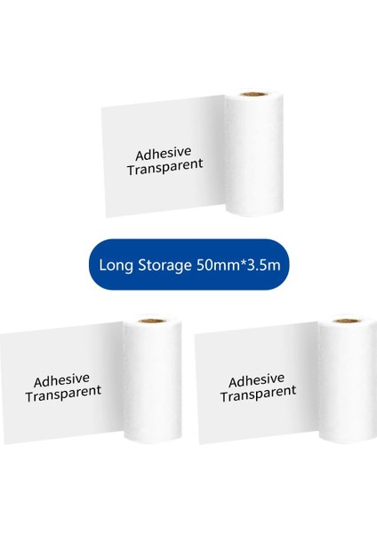 3 Rulo Şeffaf Stil Termal Kağıt Phomemo Orijinal Yapışkanlı Etiket Fotoğraf Papel Autoadhesivo Renkli Şeffaf S M02PRO Fotoğraf Yazıcısı Için (Yurt Dışından)