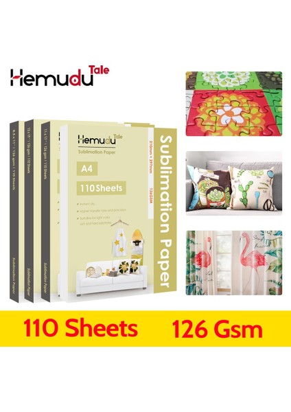 8.5X11 Inç 126GSM Tarzı Süblimasyon Kağıdı Mürekkep Püskürtmeli Isı Transferi Fotoğraf Kağıdı 126G Polyester Tee Gömlek Için Eets Yastık Fabrone Vaka Baskı (Yurt Dışından) fiyatları