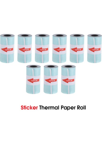 Etiket 9 Rulo Stili Yazdırılabilir Termal Kağıt Rulo Termal Kağıt Peripage A6 Termal Yazıcı Için 57*30MM Paperang (Yurt Dışından)