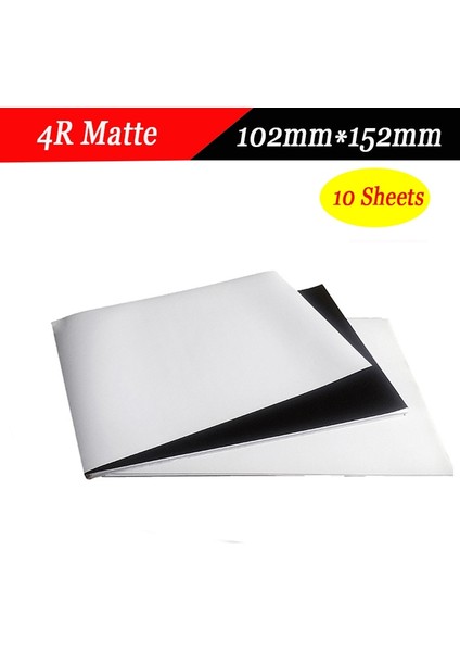 Mat 4r 10 Yaprak Stili Manyetik Fotoğrafçı A4 4r Manyetik Macun Mürekkep Püskürtmeli Baskı Fotoğraf Kağıdı Parlak Mat Çıkartmalar Diy Buzdolabı Mıknatısı (Yurt Dışından)