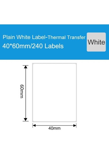 1 Rulo 40X60 W Stili Pet En Iyi Baskı Kağıdı Yapıştırıcı Çevre Dostu Bozunabilir Kirlilik Önleyici, Çizilmez, Yüksek Sıcaklık Dayanımı (Yurt Dışından)