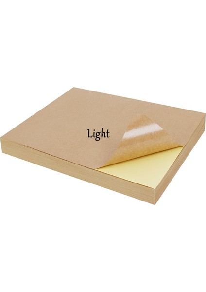 A4 Koyu 50 Yaprak Stili Eets 80G A4 A5 Kahverengi Kraft Kağıt Kendinden Yapışkanlı Etiket Baskı Etiketleri Mürekkep Püskürtmeli Lazer Fotokopi Makinesi Craft Kağıt (Yurt Dışından)