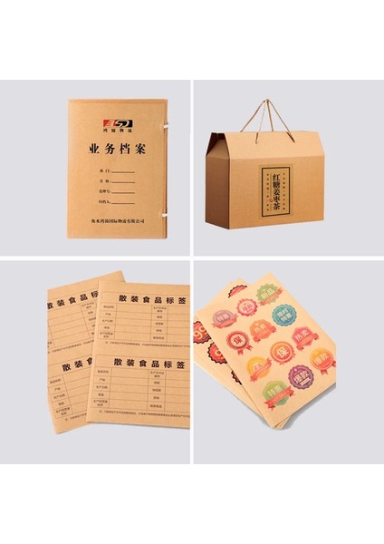 A4 Koyu 50 Yaprak Stili Eets 80G A4 A5 Kahverengi Kraft Kağıt Kendinden Yapışkanlı Etiket Baskı Etiketleri Mürekkep Püskürtmeli Lazer Fotokopi Makinesi Craft Kağıt (Yurt Dışından)