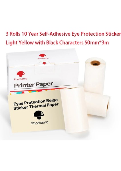 Bej Çıkartma Stili Phomemo Phomemo PROM02S Mini Yazıcı Için Renkli Termal Etiket Kağıdı Fotoğraf Kendinden Yapışkanlı Kağıt Rulosu (Yurt Dışından)