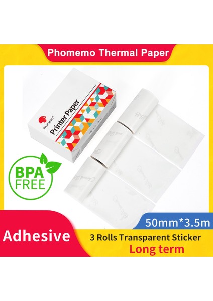 Altın Parıltı Stili Şeffaf Yapışkanlı Beyaz Etiket Şeffaf Termal Kağıt Phomemo PROM02S Yazıcı Için Yazdırılabilir Etiket Fotoğraf Kağıtları (Yurt Dışından) fiyatları