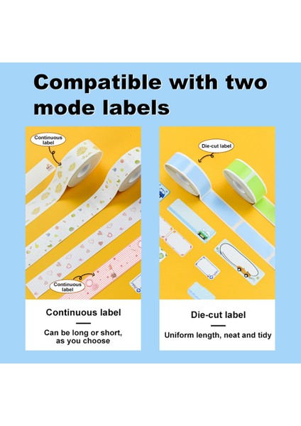 ADE15-6M Stili Supvan Sıcak Satış Uyarlanmış Etiket Baskı Kağıdı Su Geçirmez Baskı Etiketleri Bant Çizilmeye Dayanıklı Etiket Etiket Kağıdı Sadece E10 Için (Yurt Dışından) indirimleri