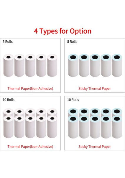Pembe Stil Rulolar Kendinden Yapışkanlı Doğrudan Termal Kağıt Mobil Termal Yazıcı Bt Fotoğraf Yazıcısı Için Beyaz Yazdırılabilir Etiket Kağıdı (Yurt Dışından) modelleri