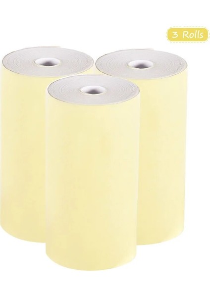 Sarı Stil Renkli Termal Kağıt Rulosu 57*30MM Fotoğraf Kağıdı Peripage A6 A8 Paperang Mini Cep Fotoğraf Yazıcısı Için Net Baskı (Yurt Dışından)