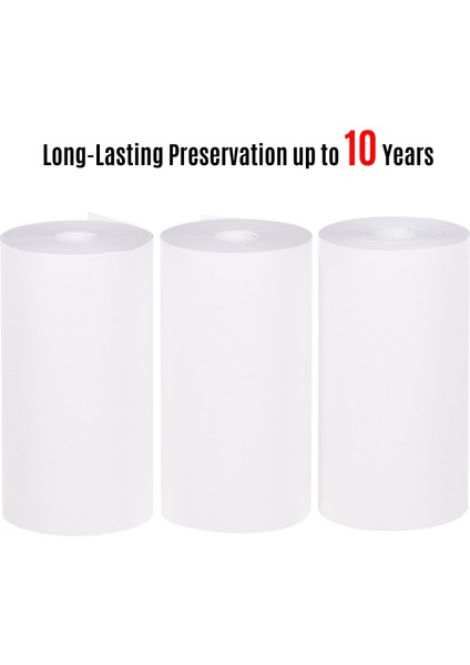 3 Stili Yazın 3 Rulo Termal Kağıt Rulo Makbuz Kağıdı Kendinden Yapışkanlı Bpa Içermeyen Cep Termal Fotoğraf Yazıcısı Için Uzun Ömürlü 10 Yıl (Yurt Dışından)