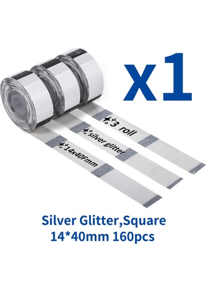 Gümüş Parıltı Stili Mutfak Düzenleyici Kağıt Phomemo Hiçbir Mürekkep Papel Yapışkanlı Etiket D30 Etiket Makinesi Için Yazdırılabilir Çeşni Etiketi (Yurt Dışından)