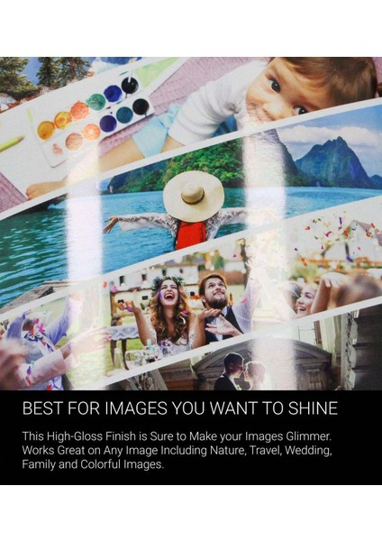 150G A4 50 Yaprak Stili Arkadan Yapışkanlı Etiketli Yüksek Parlak Kendinden Yapışkanlı Mürekkep Püskürtmeli Baskı Fotoğraf Kağıdı A4 A6 (Yurt Dışından) indirimleri