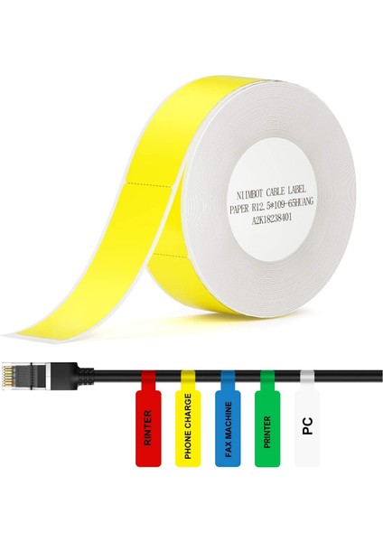 2 Yeşil Kablo Stili Nıımbot D11D110 Termal Etiket Makinesi Kağıt Çıkartmalar Ofis Ev Kablosu Için Su Geçirmez Yırtılmaya Dayanıklı Yedek (Yurt Dışından) fiyatları