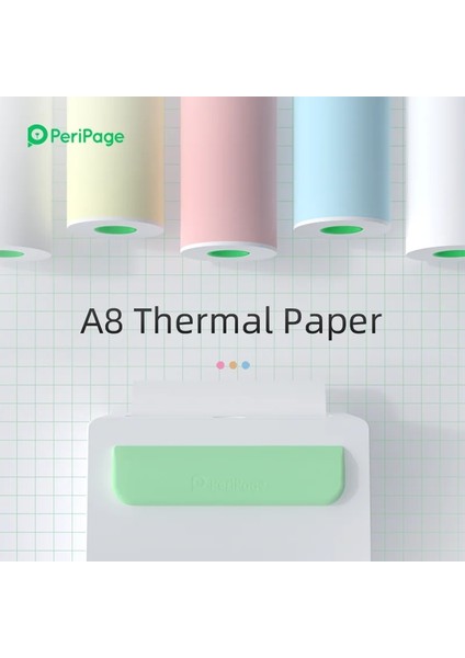 A9 Beyaz Kağıt Stili Her Türlü Peripage Resmi Termal Beyaz Kağıt Renkli Etiket A6 A3 A8 A9 Max Yazıcı Için Boş Etiket (Yurt Dışından) modelleri