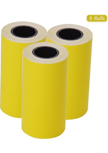 Etiket Kağıdı Sarı Stili Yazdırılabilir Renkli Etiket Kağıt Rulosu Doğrudan Termal Kağıt Kendinden Yapışkanlı 57*30MM Peripage A6 Termal Yazıcı Için Paperang (Yurt Dışından)