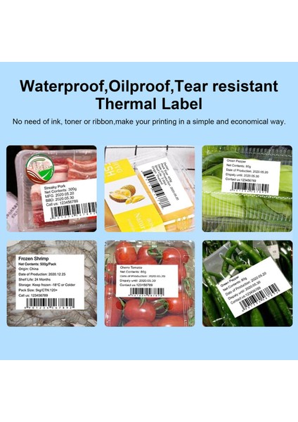 7 Tarzı Yazın Etiket Yazıcısı Etiket Termal Etiket Kağıdı Kendinden Yapışkanlı Yazdırılabilir Kağıt Rulosu DP23DP30 Için Suya Dayanıklı Yağa Dayanıklı Yırtılmaya Dayanıklı (Yurt Dışından) fırsatları
