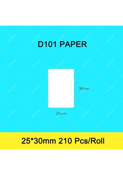Beyaz 25X30MM Stili Niimbot D Inç Etiket Etiket Kağıt Rulo Beyaz Renk Kablo Etiket Kağıtları Taşınabilir Etiket Termal Yazıcı D101 Ev Ofis (Yurt Dışından)
