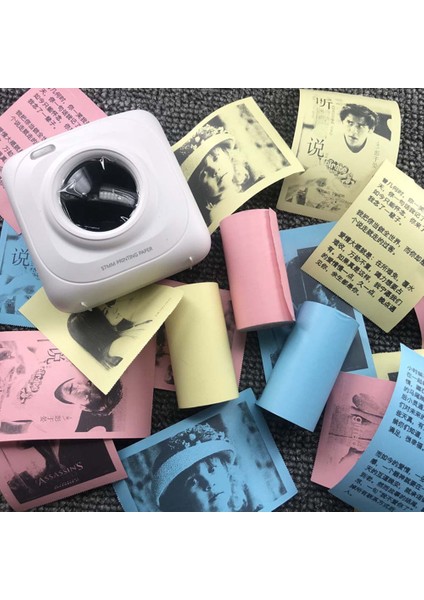 6 Rulo Yazdırılabilir Etiket Kağıdı Rulo Doğrudan Termal Kağıt Peripage A6 Termal Yazıcı Için Kendinden Yapışkanlı Paperang (Yurt Dışından)