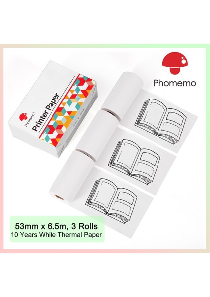 Stil 4 Stil Phomemo M02 Fotoğraf Yazıcısı Için Kendinden Yapışkanlı Termal Kağıt SM02PRO Kablosuz Taşınabilir Termal Yazıcı Için Etiket Kağıtları (Yurt Dışından)