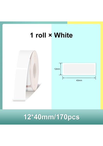 AAE12-40 Stili Supvan Sıcak Satış Uyarlanmış Etiket Baskı Kağıdı Su Geçirmez Baskı Etiketleri Bant Çizilmeye Dayanıklı Etiket Etiket Kağıdı Sadece E10 Için (Yurt Dışından)