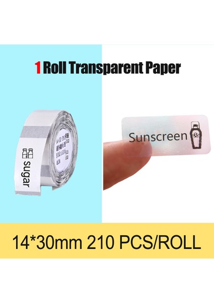 Şeffaf 1430 Stili Niimbot D11 Etiket Baskı Kağıdı Aydınlık Etiket Yazıcısı Renkli Sayfa Adı Termal Etiket Yapışkanlı Etiket Beyaz Etiket Yeni Sıcak (Yurt Dışından)