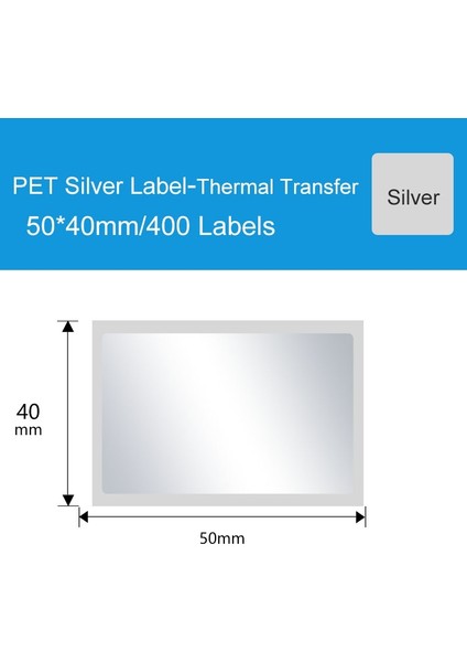1 Rulo Pet 50X40 Stili Pet En Iyi Baskı Kağıdı Yapıştırıcı Çevre Dostu Bozunabilir Kirlilik Önleyici, Çizilmez, Yüksek Sıcaklık Dayanımı (Yurt Dışından)