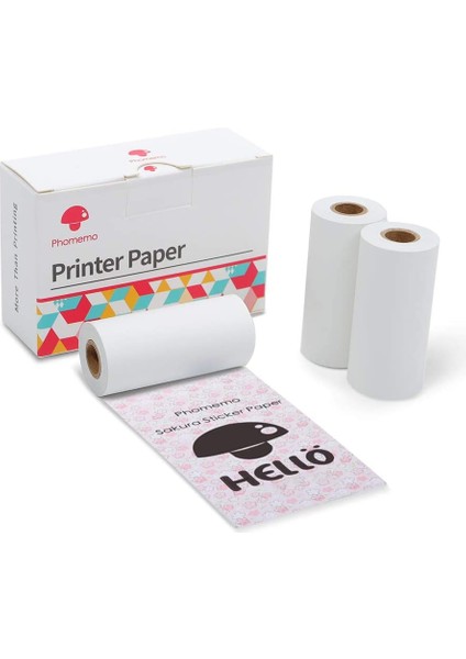 Q22-RMSPS Stili Phomemo Çoklu Seçenekler Phomemo S Pocker Yazıcı Çap Ruloları Için Termal Kağıt (Yurt Dışından)