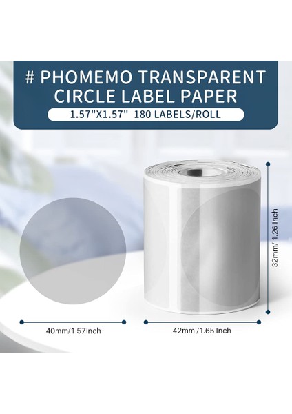 Kare 40X30MM Stili Phomemo Şeffaf Şeffaf Kendinden Yapışkanlı Etiketler Phomemo Etiket Yazıcısı Için Kağıt Termal Etiket Yazdırılabilir Kağıt Rulosu (Yurt Dışından) indirimleri