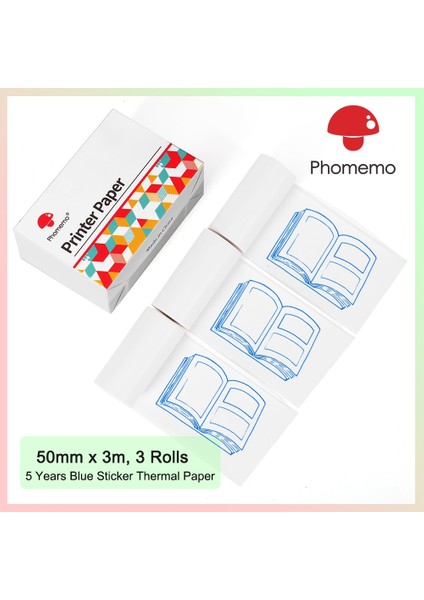 Stil 19 Stil Phomemo M02 Fotoğraf Yazıcısı Için Kendinden Yapışkanlı Termal Kağıt SM02PRO Kablosuz Taşınabilir Termal Yazıcı Için Etiket Kağıtları (Yurt Dışından)