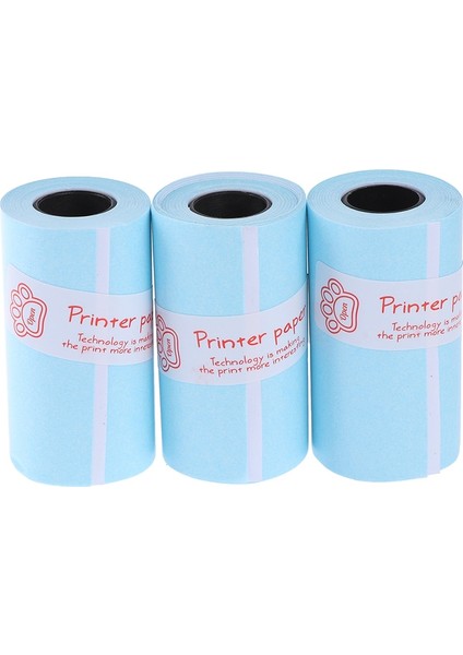 3 Rulo Yazdırılabilir Etiket Kağıt Rulo Kendinden Yapışkanlı Doğrudan Termal Kağıt 57*30MM Peripage A6 Cep Kağıt Için (Yurt Dışından)