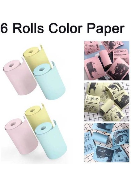 6 Renkli Kağıt Stili Anında Termal Yazıcı Için Fotoğraf Kağıdı Kamera Baskısı Çift Lensli Ekran Video Çocuk Açık Hava Hediyesi Dıy Sticker (Yurt Dışından) fiyatları