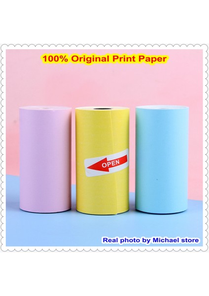 5 Beyaz 30 mm Stil 57*30MM Termal Kağıt Rengi Beyaz Çocuklar Için Kamera Anında Yazıcı ve Çocuklar Için Kamera Baskı Kağıdı Yedek Aksesuarları Par (Yurt Dışından) indirimleri