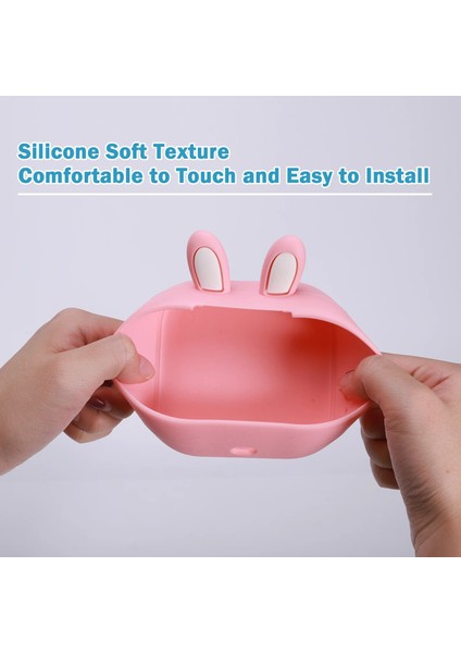 Silico Case Bunny Pk Stili Phomemo 3 Rulo Şeffaf Etiket Termal Kağıt Için T02 M02X Etiket Yapışkan Dıy Mermi Dergisi Fotoğraf Metinleri Çalışma Notları Baskı (Yurt Dışından)