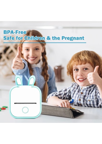 Silico Case Bunny Pk Stili Phomemo 3 Rulo Şeffaf Etiket Termal Kağıt Için T02 M02X Etiket Yapışkan Dıy Mermi Dergisi Fotoğraf Metinleri Çalışma Notları Baskı (Yurt Dışından) modelleri