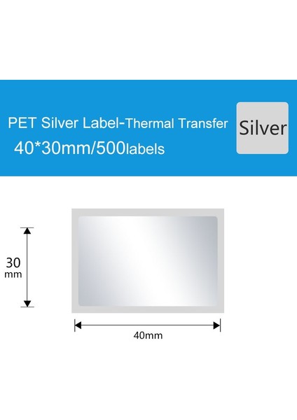 1 Rulo Pet 40X30 Stili Pet En Iyi Baskı Kağıdı Yapıştırıcı Çevre Dostu Bozunabilir Kirlilik Önleyici, Çizilmez, Yüksek Sıcaklık Dayanımı (Yurt Dışından)