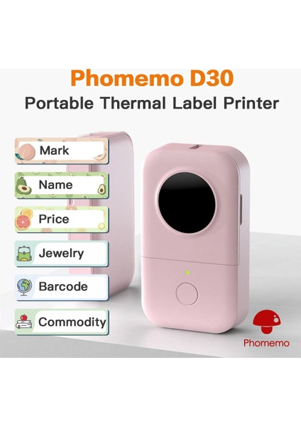 DP-P01 Stili Phomemo D30 Için Etiket Kağıdı Termal Etiket Biletleri Kağıt Kendinden Yapışkanlı Şeffaf Kare Yuvarlak Isim Etiketleri Kağıt 3 Rollsbox (Yurt Dışından)