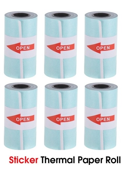 6 Rulo Etiket Kağıdı Stili Tüm Peripage Paperang Için Termal Yazıcı Kağıdı Beyaz Renk Etiket Boş Ayı Etiket Kağıdı Bpa Ücretsiz Jeep Yılları (Yurt Dışından) fiyatları
