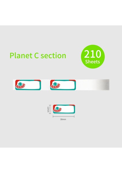 Stil 2 Stil Renkli Etiket Kağıdı Kendinden Yapışkanlı Termal Kağıt Rulosu 12 * Yaprak Rulo Phomemo D30 Termal Yazıcı ile Uyumlu (Yurt Dışından)
