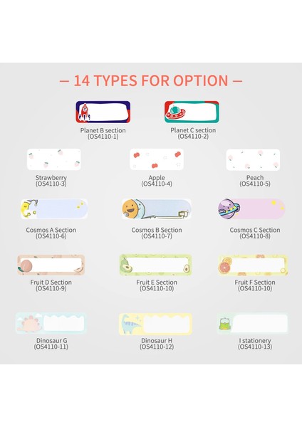 Stil 2 Stil Renkli Etiket Kağıdı Kendinden Yapışkanlı Termal Kağıt Rulosu 12 * Yaprak Rulo Phomemo D30 Termal Yazıcı ile Uyumlu (Yurt Dışından) fiyatları